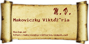 Makoviczky Viktória névjegykártya