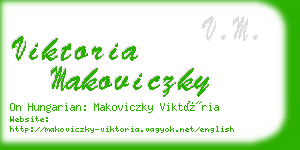 viktoria makoviczky business card